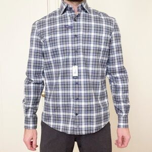 Johnnie-O Bernard Lightweight Plaid Flannel Button Shirt Men’s Size Small New